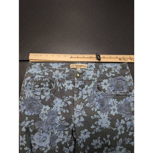 Componix Jolt Floral Denim Blue Jeans Cotton Spandex - Picture 6 of 7